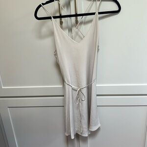 100% silk slip dress with liner